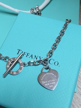 Iconic Luxury T Heart Tag Stainless Steel Necklace